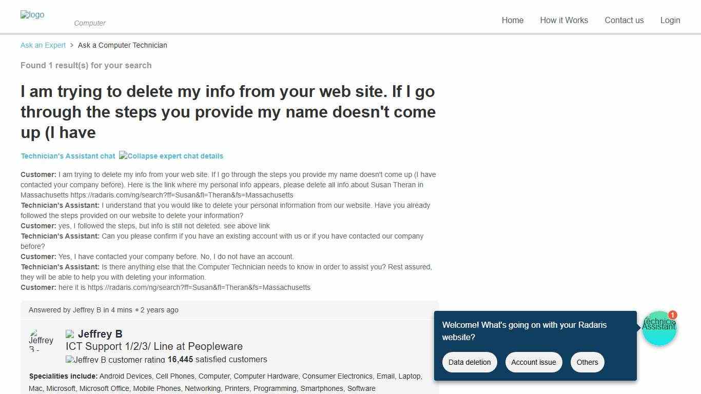 How to Remove or Delete Your Information from Radaris - Expert Q&A