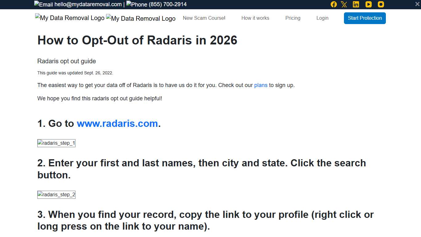 How to Opt-Out of Radaris
