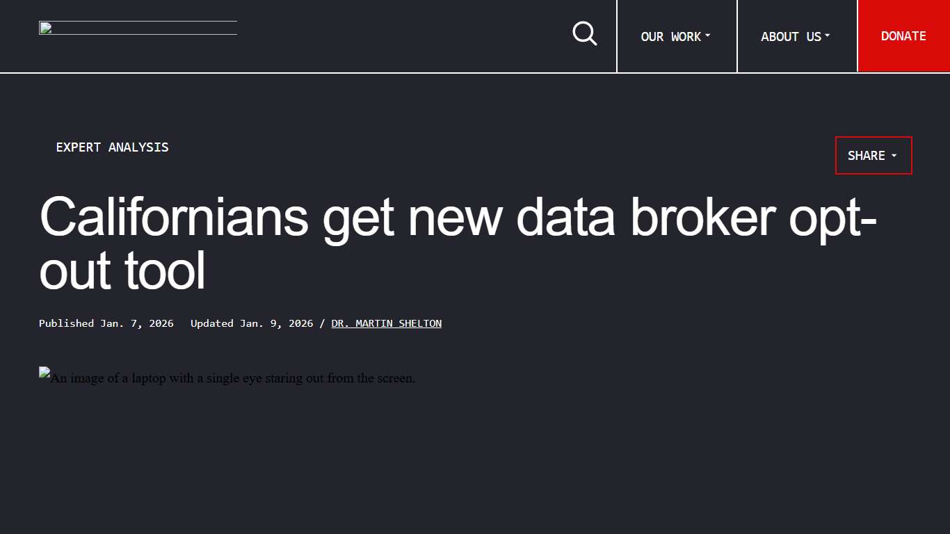 Californians get new data broker opt-out tool